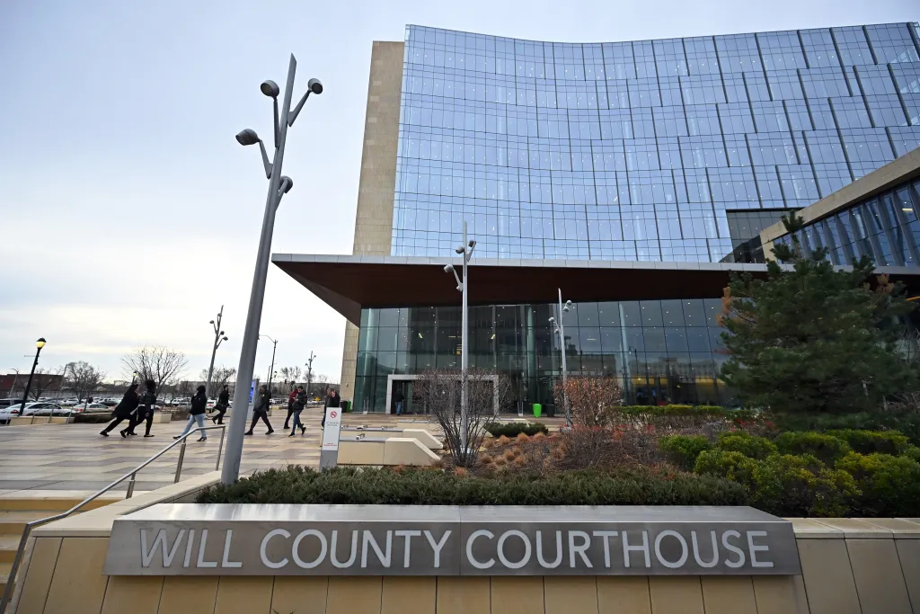 The Will County Courthouse is shown on Thursday, Jan. 8, 2026, in Joliet, Illinois.