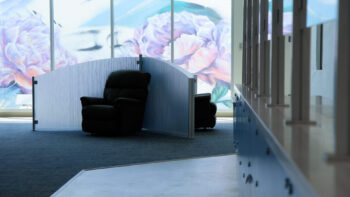 recliner chair and nurse's station