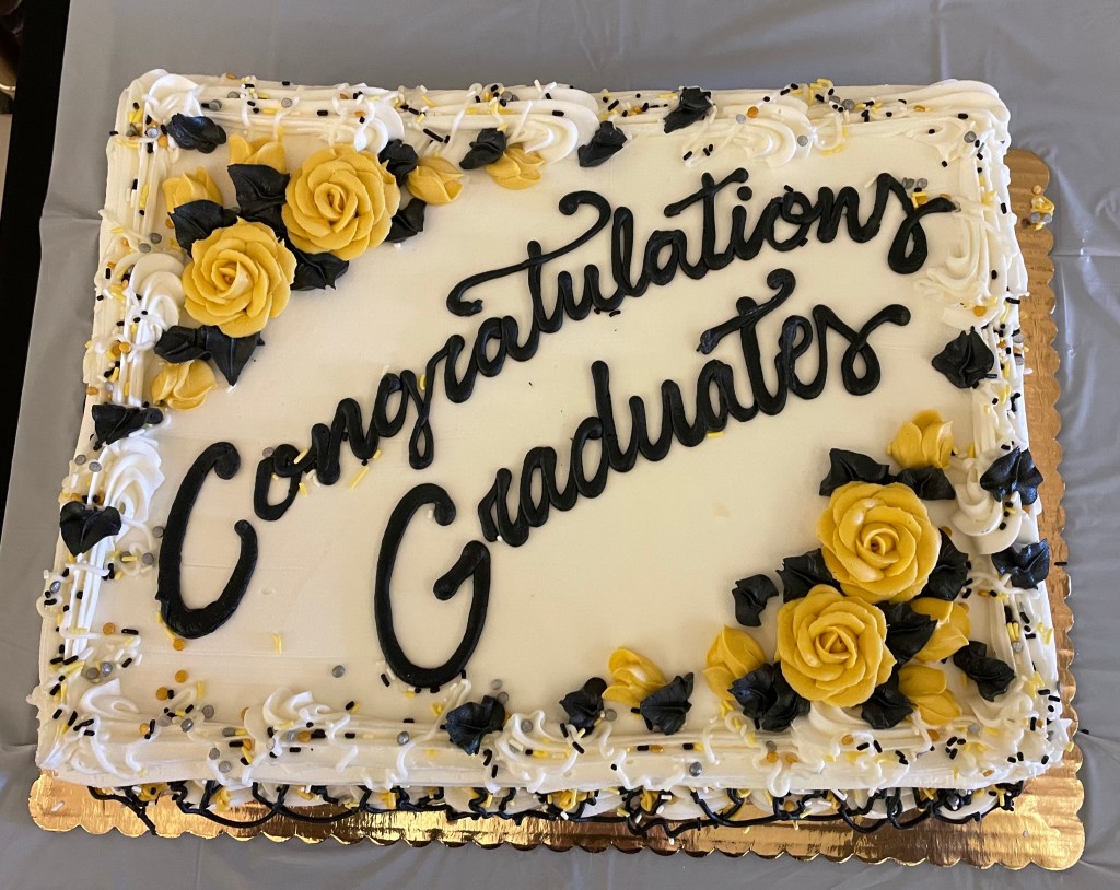 Mental health court graduation ceremonies often feature pizza and cake.