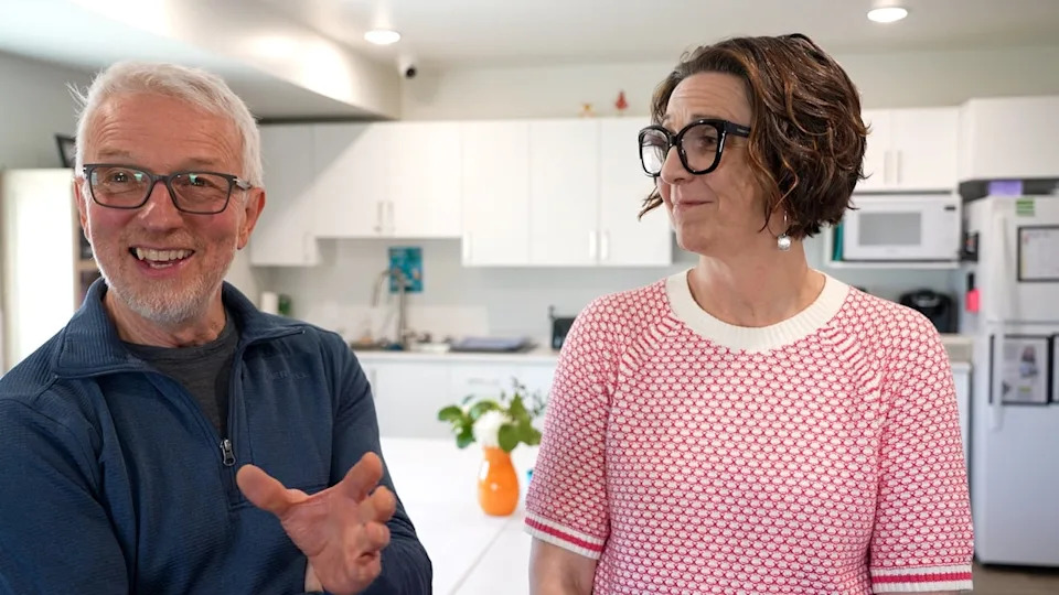 Central Community Homes board chair James Friesen and Central Station Community Centre executive director Anita Wiebe in Winkler's Central Commons shared space.
