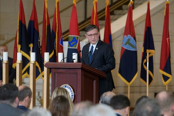 House of Representatives Speaker Mike Johnson counselled Trump about his post depicting himself as Jesus Christ.