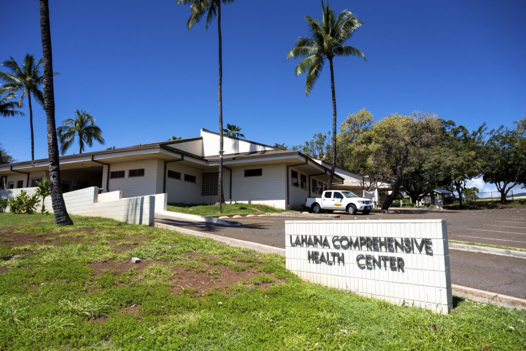 The Maui County Certified Community Behavioral Health Clinic in Lahaina is run by the state Department of Health with federal funding. (Sean Hower/Civil Beat/2026)