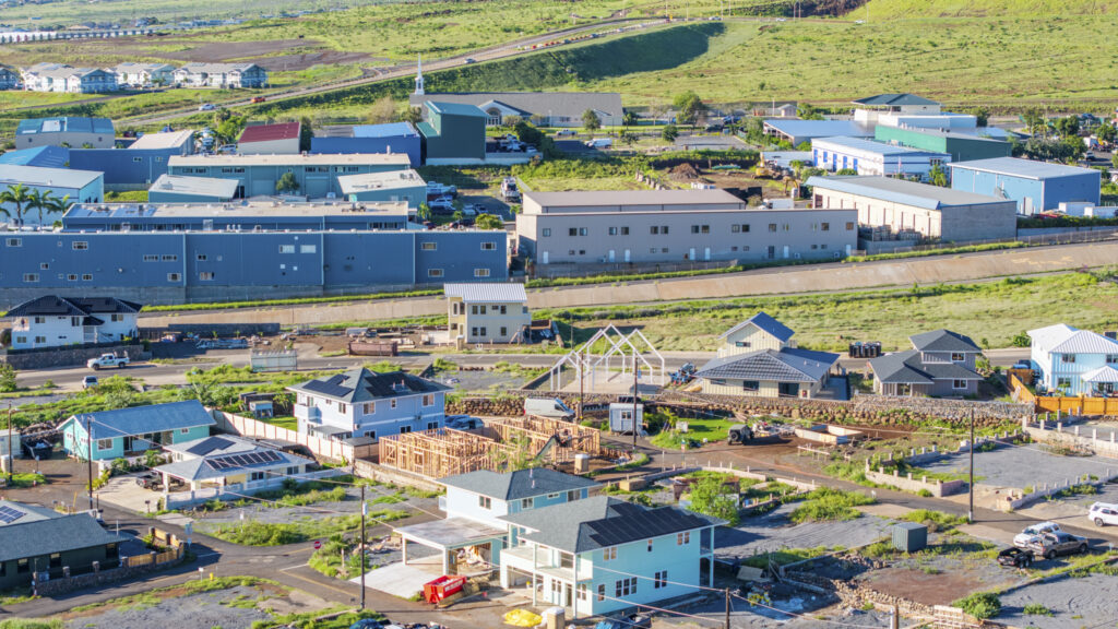 Lahaina is continuing to rebuild from the Aug. 8, 2023, wildfires that razed most of the West Maui town. (Sean Hower/Civil Beat/2026)