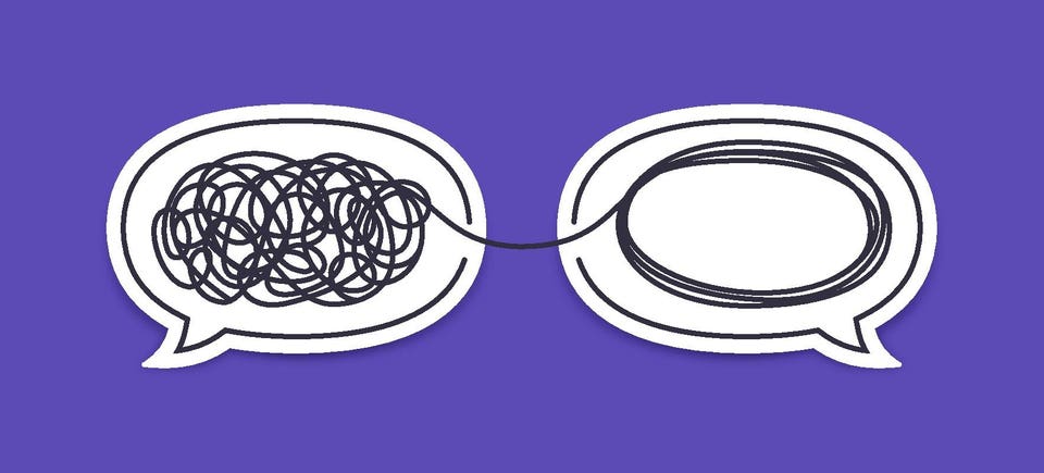 Organizing Thoughts Meditation Mindfulness Idea Communication Speech Bubbles