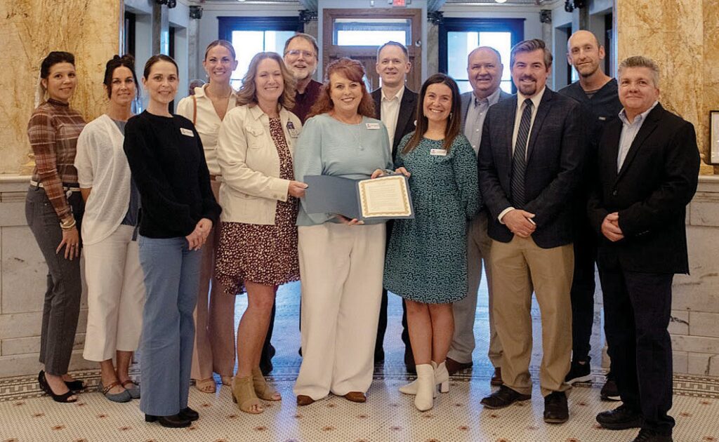 City and county officials gather for a reading of a proclamation declaring May 2026 Mental Health Awareness Month. Photo Provided
