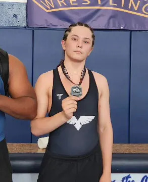 Vaszeuz and Cain Clark (pictured) killed three people at the San Diego mosque. Instagram/madison.warhawk.wrestling