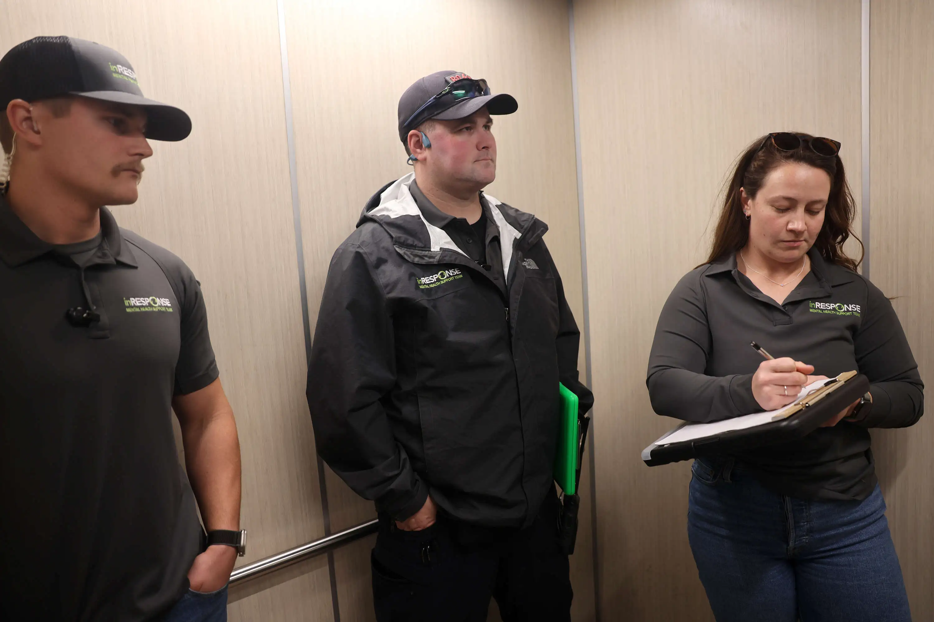 (From left) inRESPONSE Mental Health Support Team members Seth Glover,...
