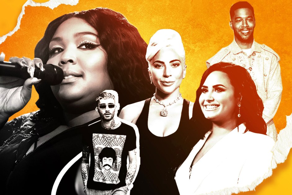Lizzo, Zayn, Lady Gaga, Demi Lovato, Kid Cudi