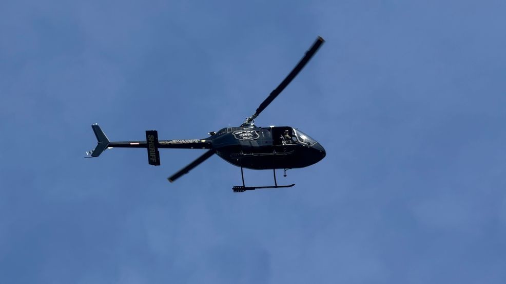 Photo of a Butte County Sheriff's Office helicopter in Chico, Calif. on May 1, 2026. (KRCR)