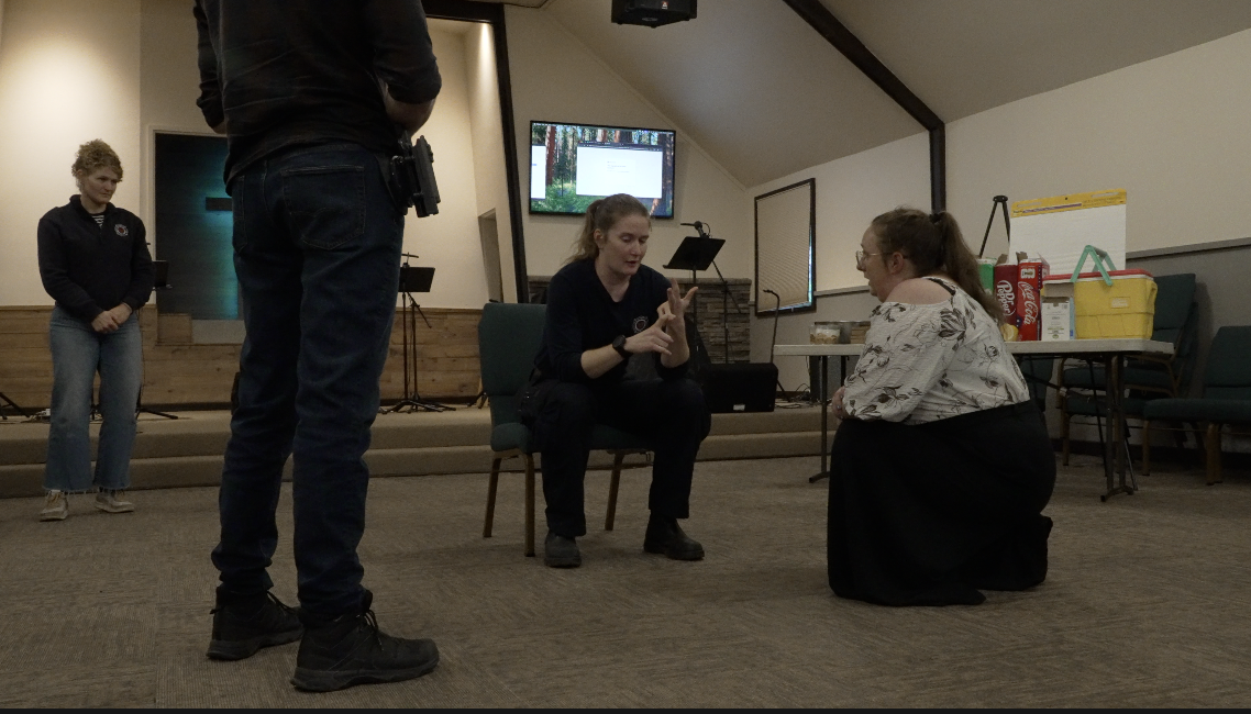 Law enforcement personnel train for future behavioral health situations
