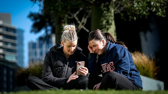 Melbourne teenagers Lauren Linton and Kyra Prosser have grown up using social media to stay connected with their peers.