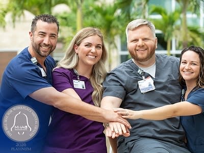 BayCare earned the Platinum Bell Seal for Workplace Mental Health, recognizing its commitment to creating a workplace where team member well-being is a priority.