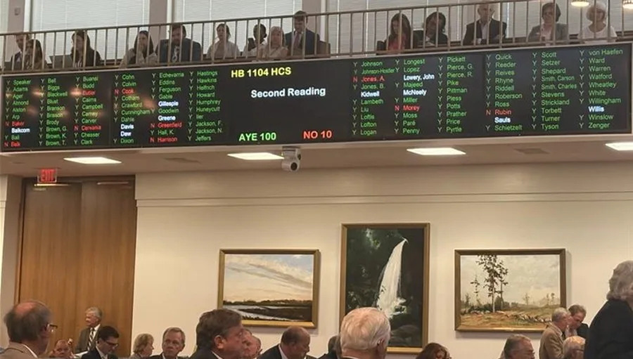 The North Carolina House vote Wednesday on changes to involuntary commitment system. Photo by Shabnam Danesh/CBS 17