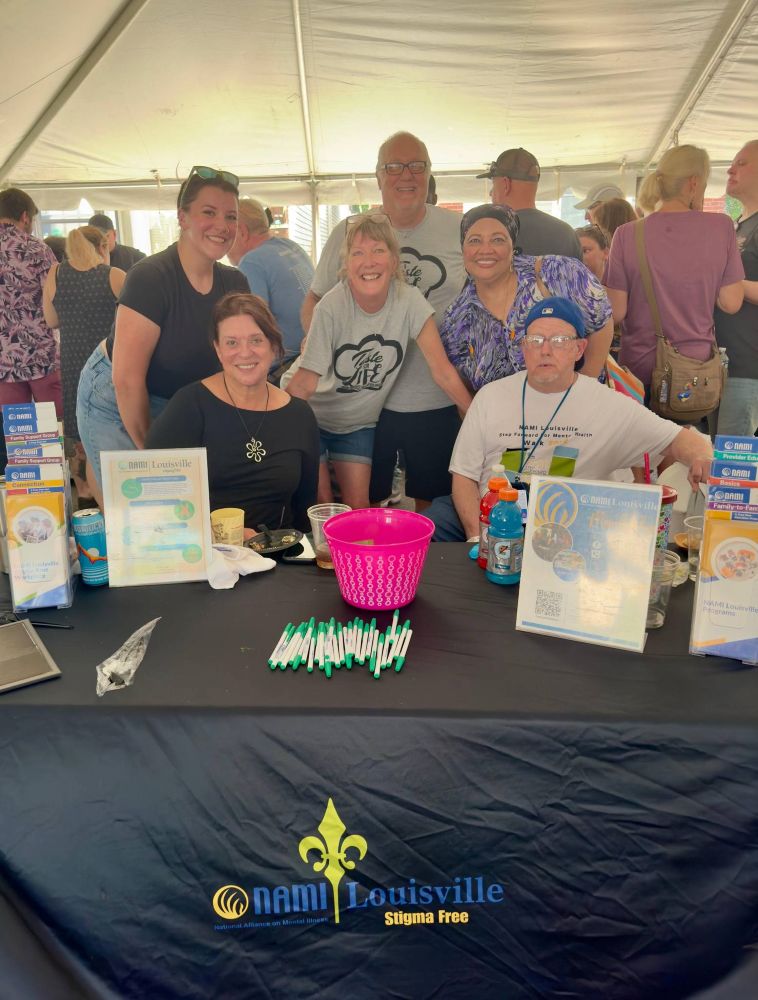 NAMI Louisville booth at A Taste For Life 2024