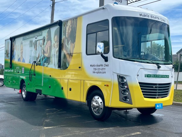The Link and Option Center, which is based in South Holland, launched a mobile clinic to provide mental and maternal health services during a news conference on June 3, 2026. (Olivia Stevens/Daily Southtown)