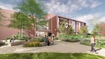 A provided rendering of the Tykeson Child Behavioral Health Building previews the new learning and community space at the University of Oregon's Northeast Portland campus.