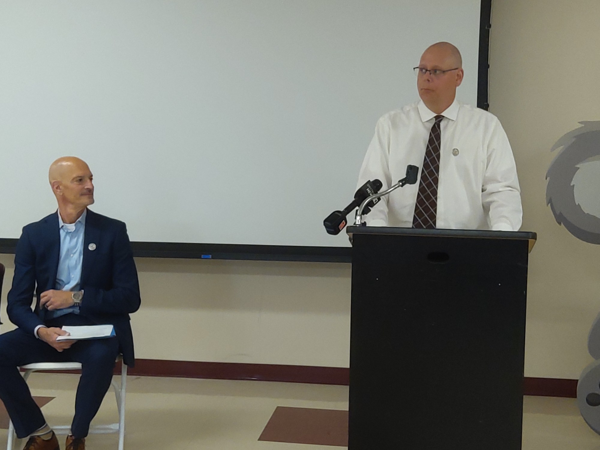 Joseph Otter, representing the Lansingburgh Central School District, talks about the importance of teen mental health services. (Melissa Schuman - MediaNews Group)